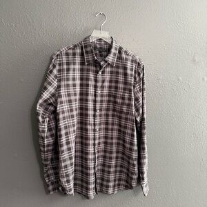 John Varvatos USA Plaid Button Down Shirt Size M